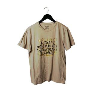 Express T Shirt Start A Revolution Graphic Tee Made in USA Short Sleeve Cotton S